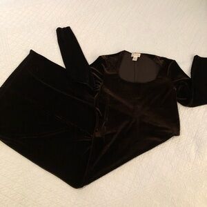 Vintage Gantos velvet maxi dress. Size medium.